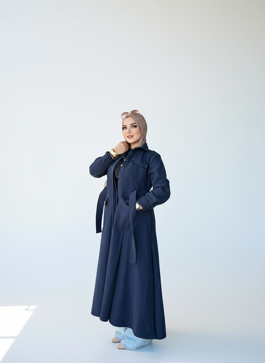 Wool Navy Dress
