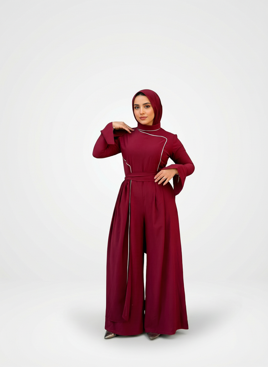 Cìa Jumpsuit - Burgundy