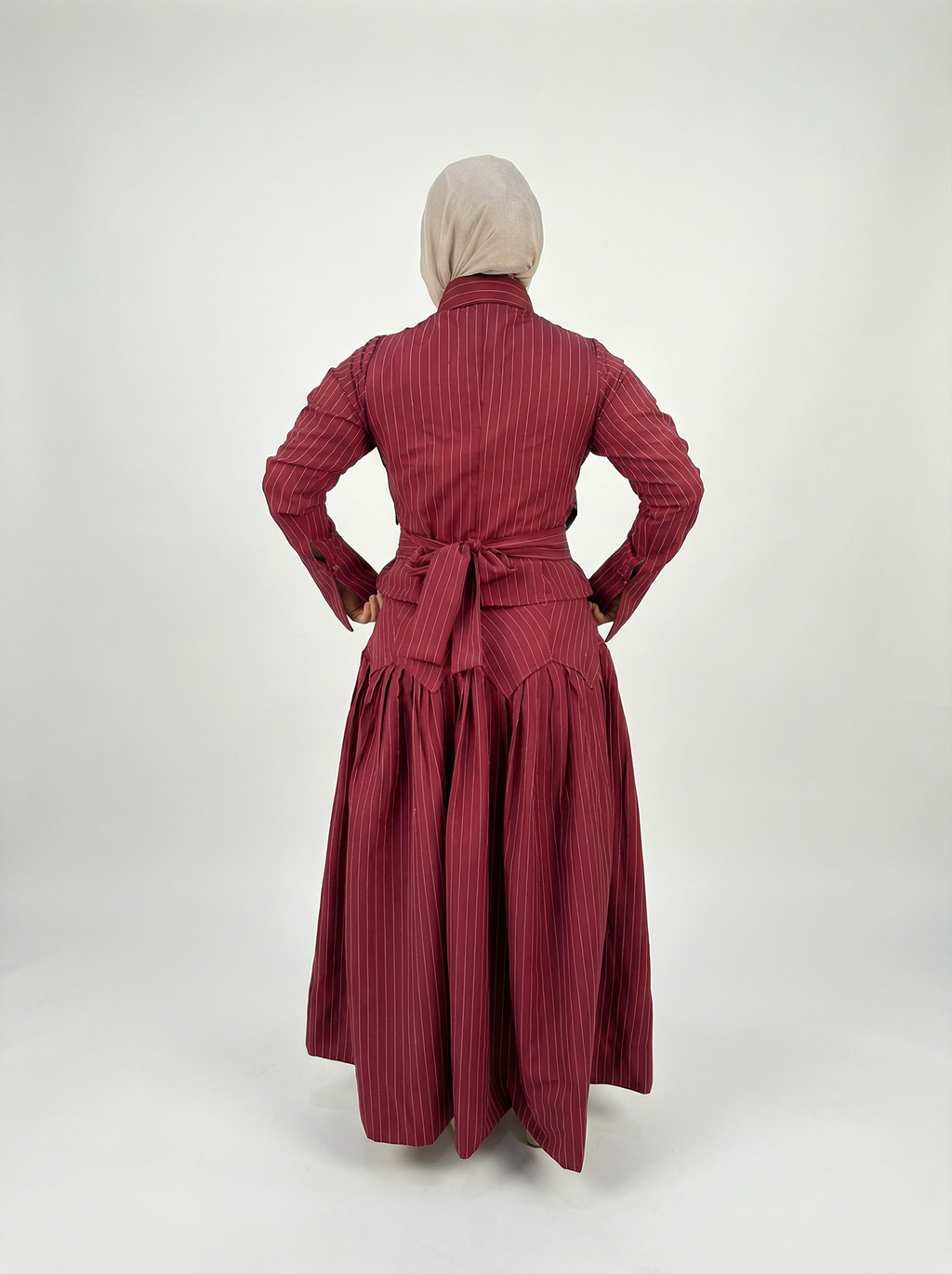 Midnight Poise Maxi Set - burgundy