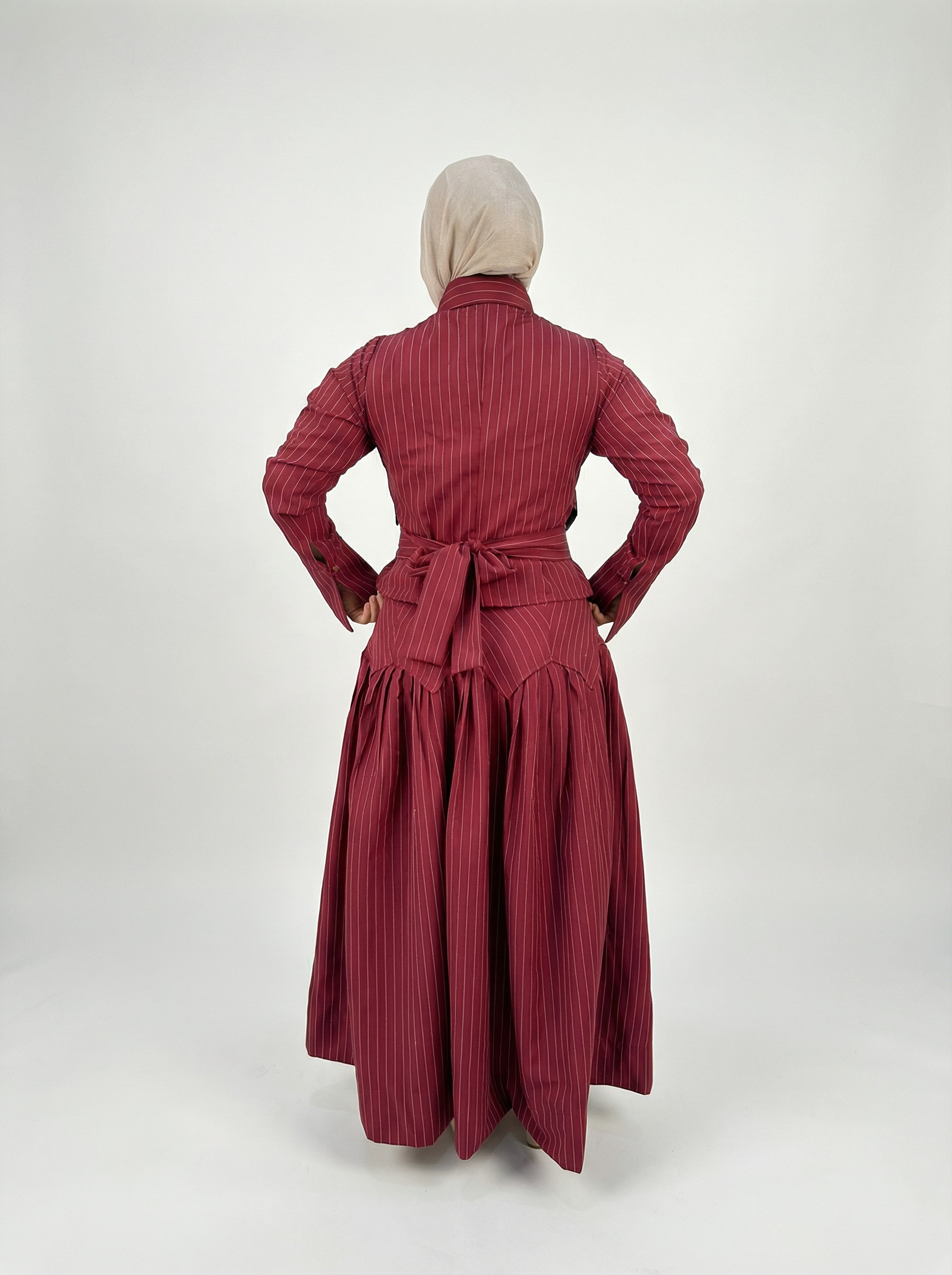 Midnight Poise Maxi Set - burgundy