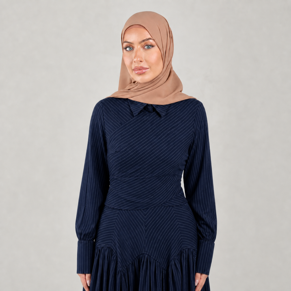 Midnight Poise Maxi Set - Navy