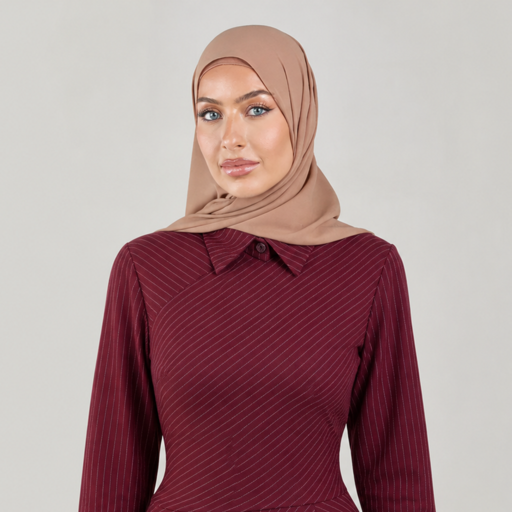 Midnight Poise Maxi Set - burgundy