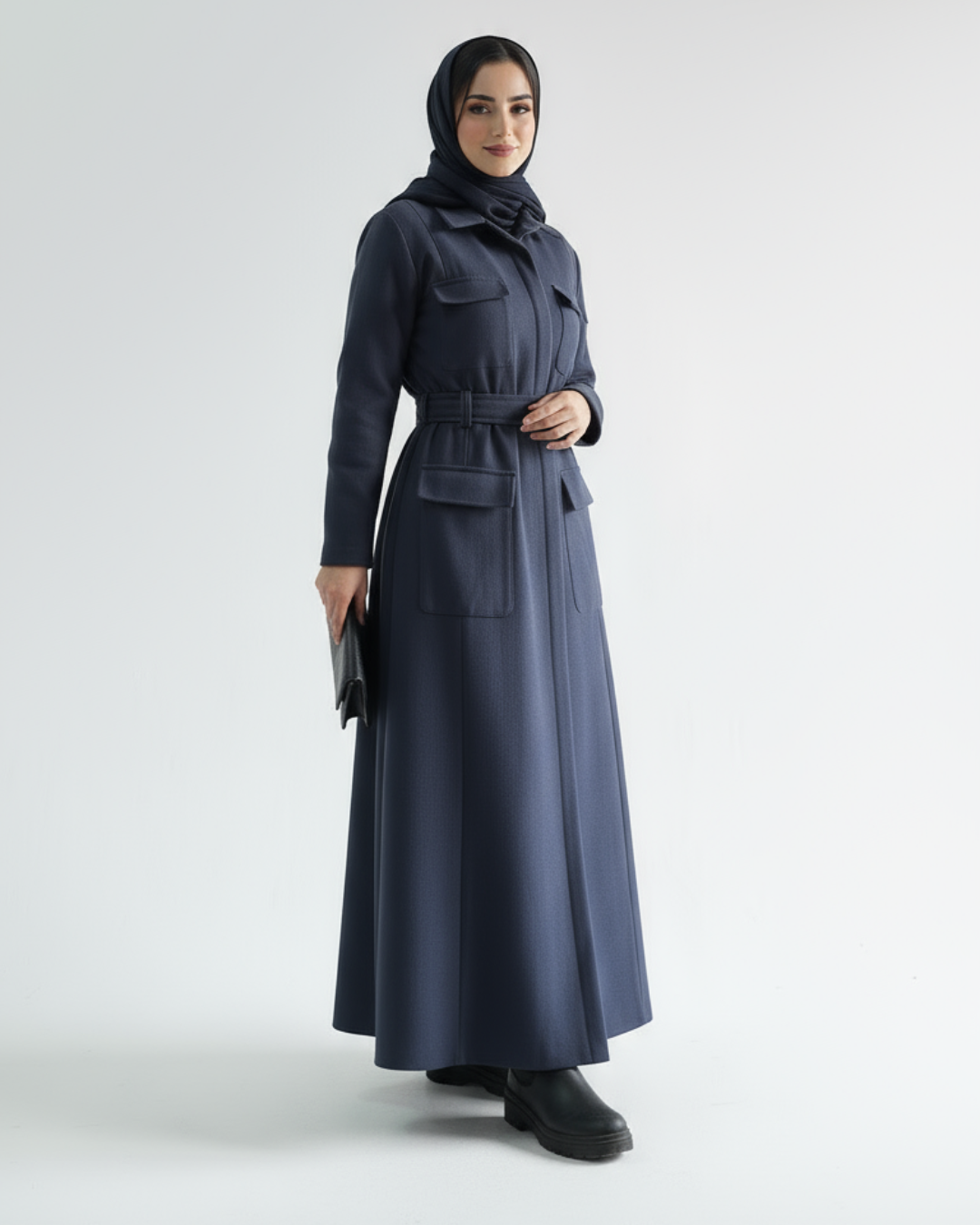 Wool Navy Dress