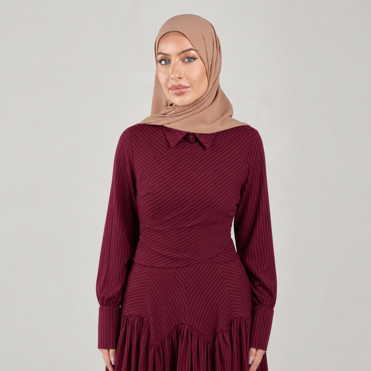 Midnight Poise Maxi Set - burgundy
