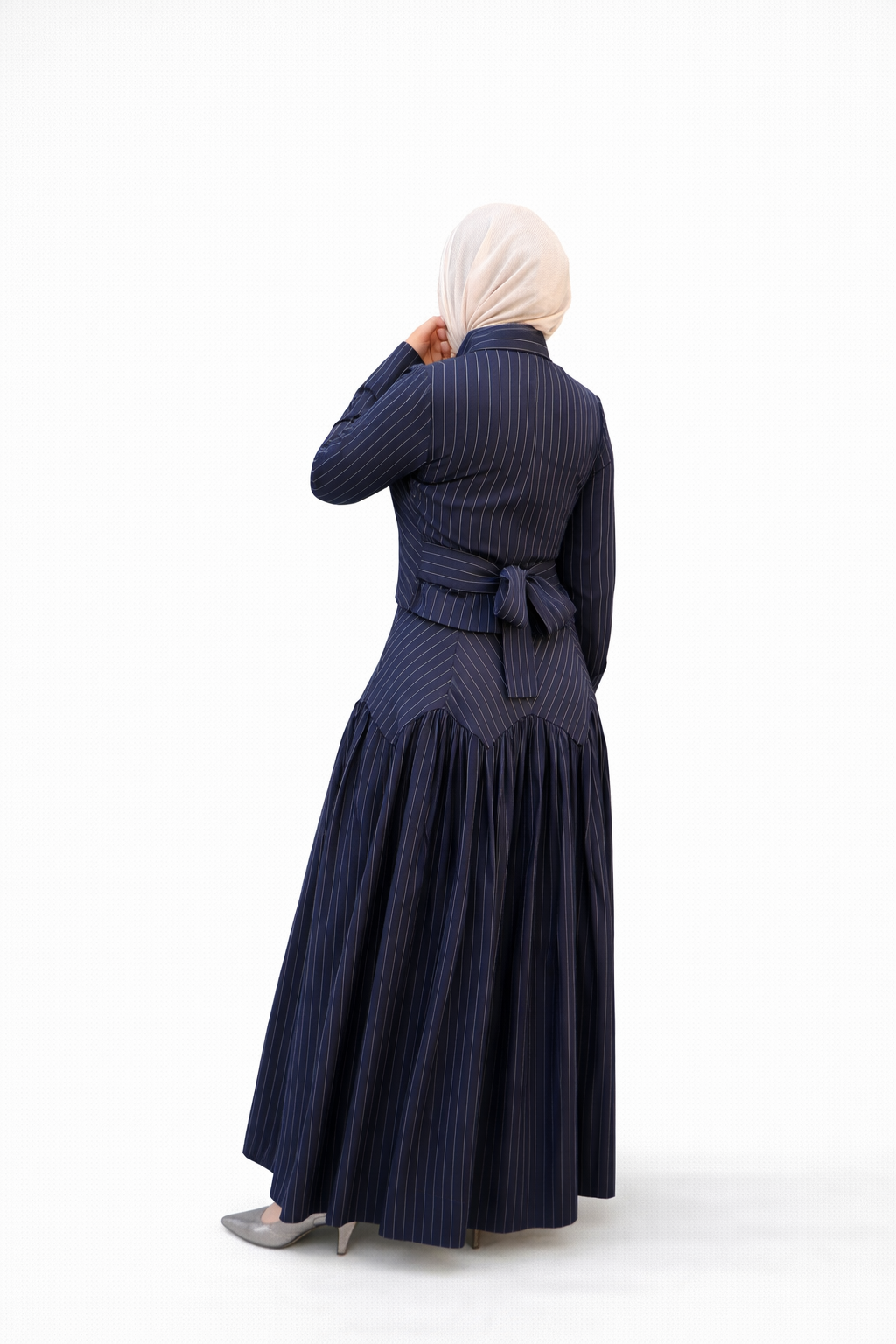 Midnight Poise Maxi Set - Navy