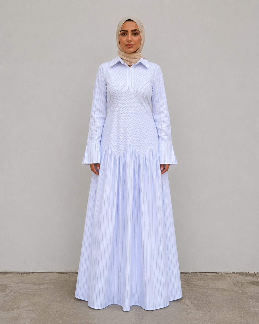 The Pinstripe Grace Dress