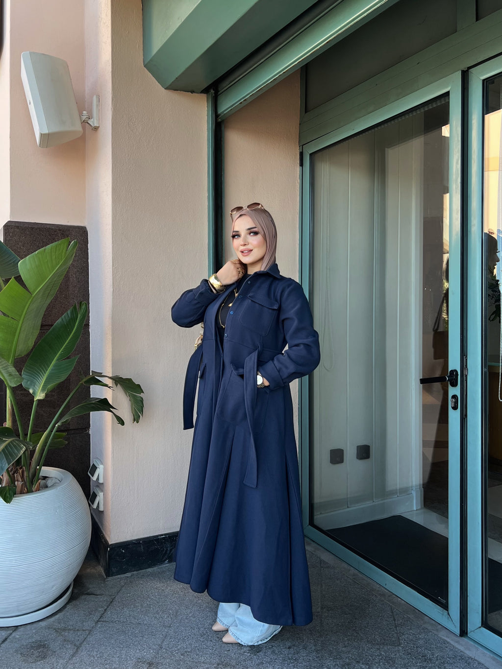 Wool Navy Dress