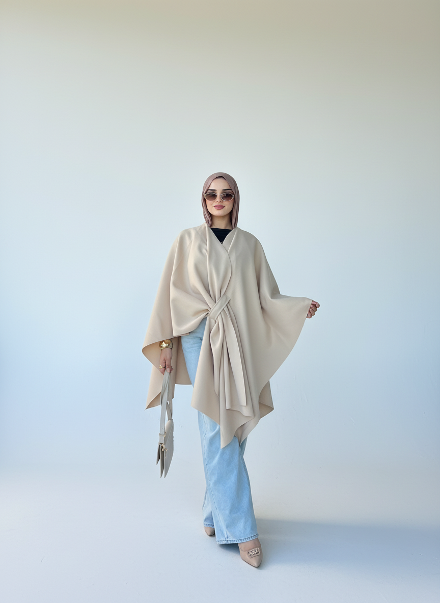 Aura Cape - Beige