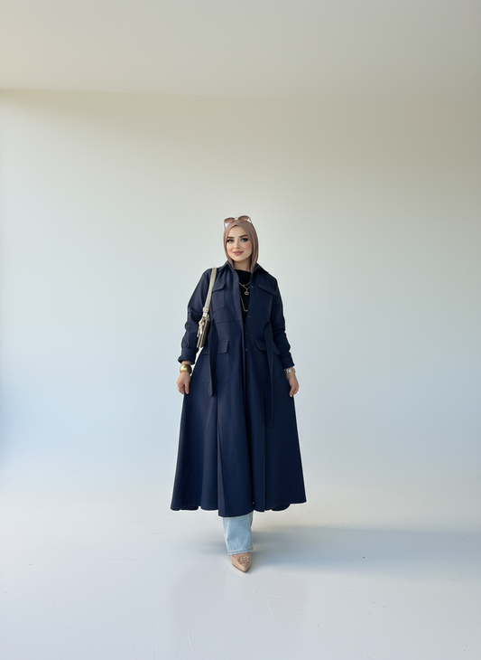 Wool Navy Dress