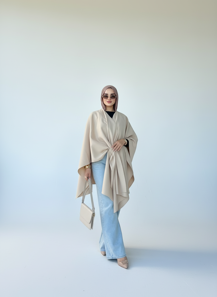 Aura Cape - Beige
