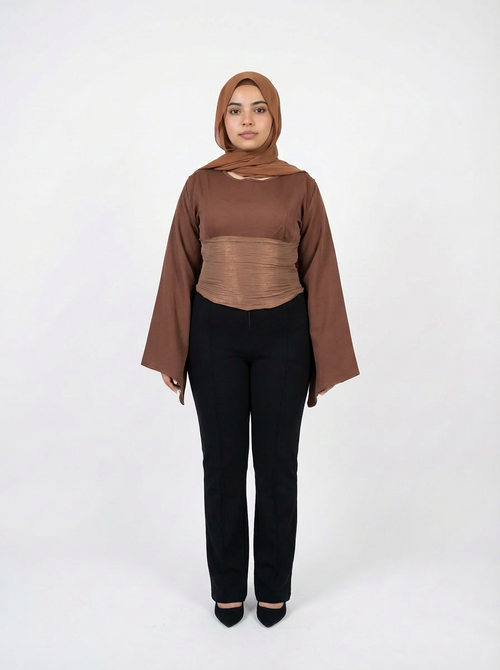 CÉLINEA Blouse - Brown